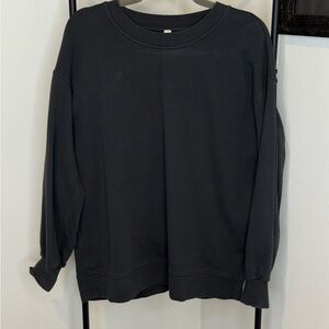 Lululemon Athletica Charcoal Crewneck Top